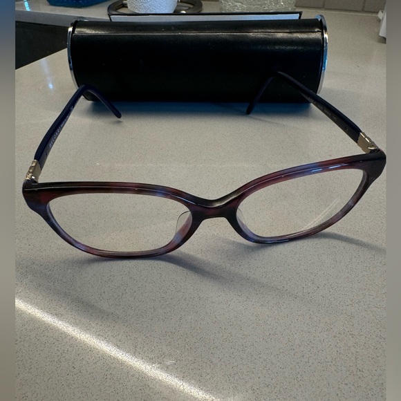 BVLGARI Purple Blue Eyeglasses - Picture 3 of 5